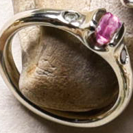palladium tourmaline ring